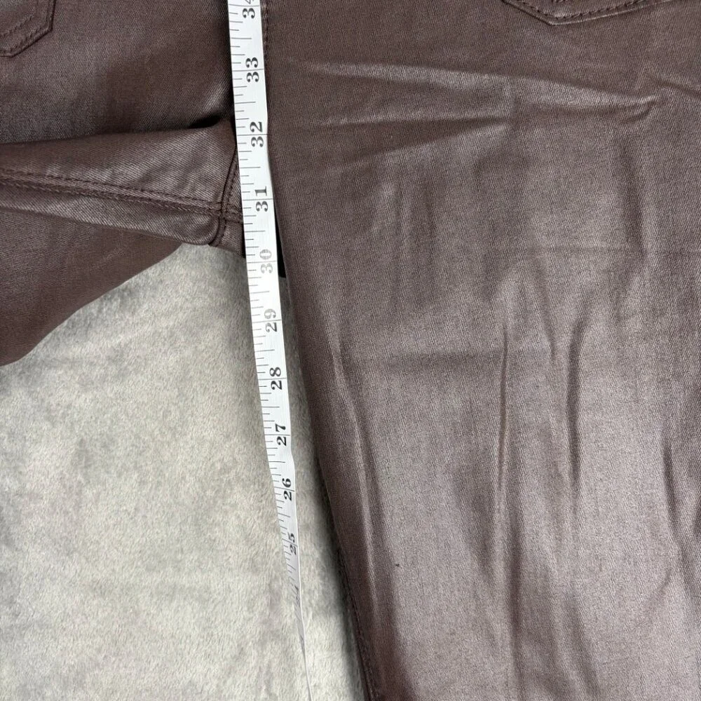 KUT From the Kloth Stella High Rise Flare Pants Women’s 14 Brown Y2K Raw Hem - Picture 4 of 9